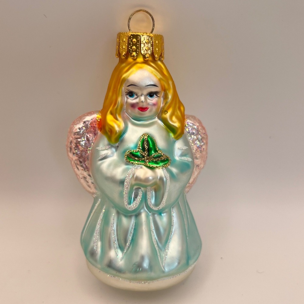 JoAnn Fabrics Handblown Angel Ornament 3 inches New Without Box
